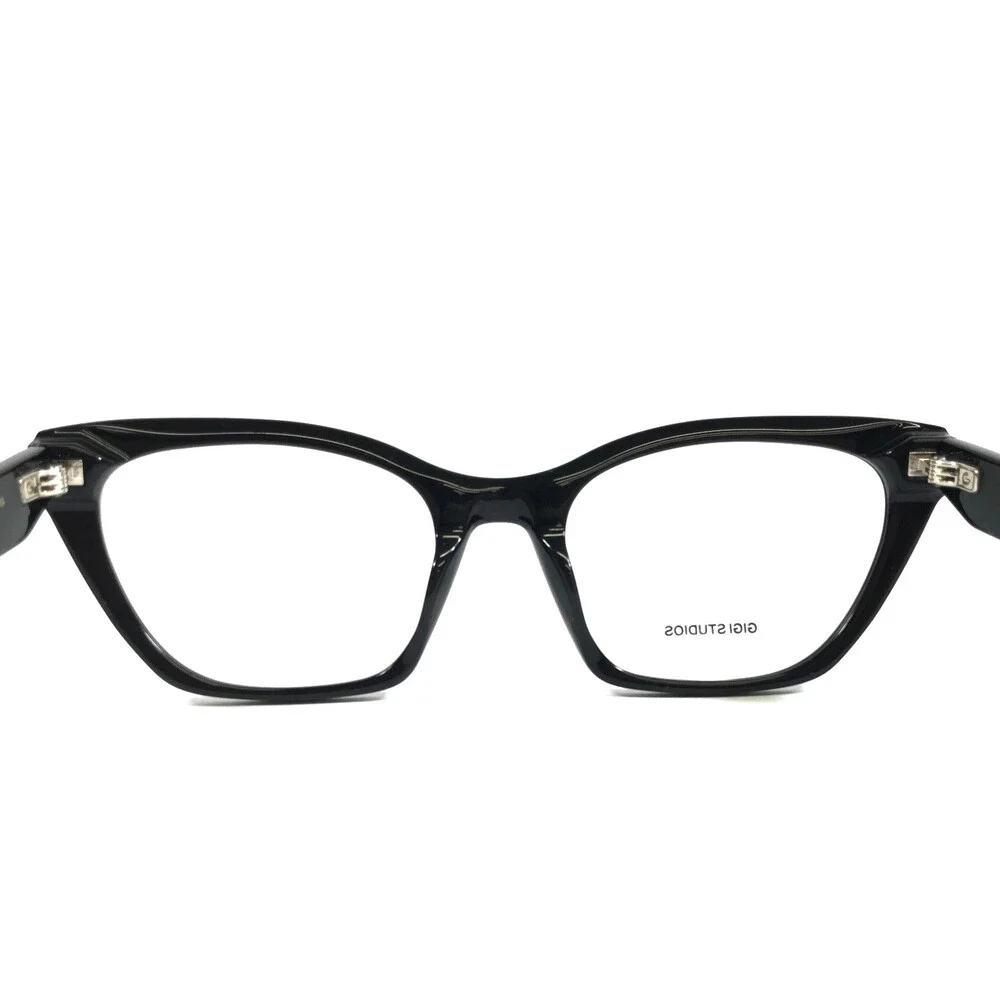 Gigi Studios Eyeglasses Frames ZARA GS1003/01O Black Cat Eye Full Rim 52-19-140